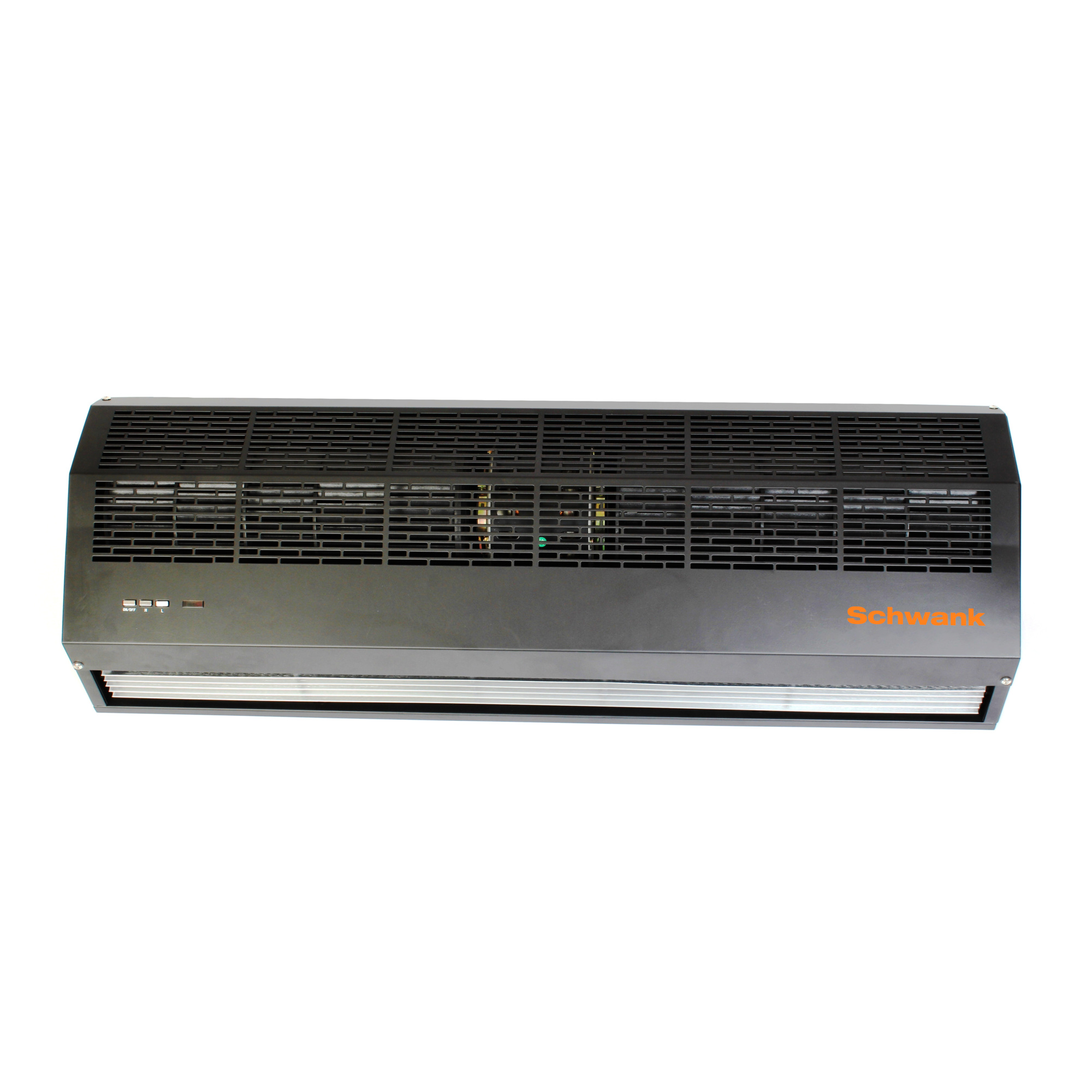 Schwank Air Curtain - 60in., 120V, 2119 CFM, Surface Mount, Black, Breeze9 Series, Model# AC-1060-12-BK
